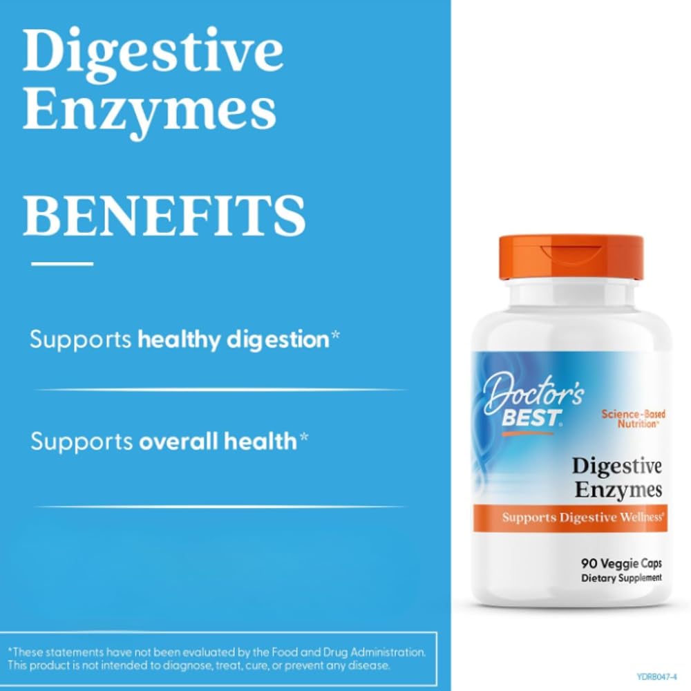 Doctor's Best Digestive Enzymes Supplement for Women & Men - Supports - image 4