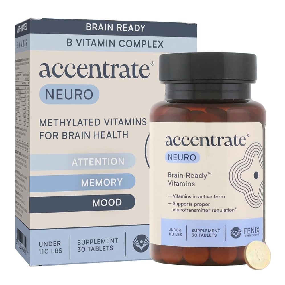 Accentrate Neuro - Brain Health, Methylated Vitamin B Complex, MTHFR