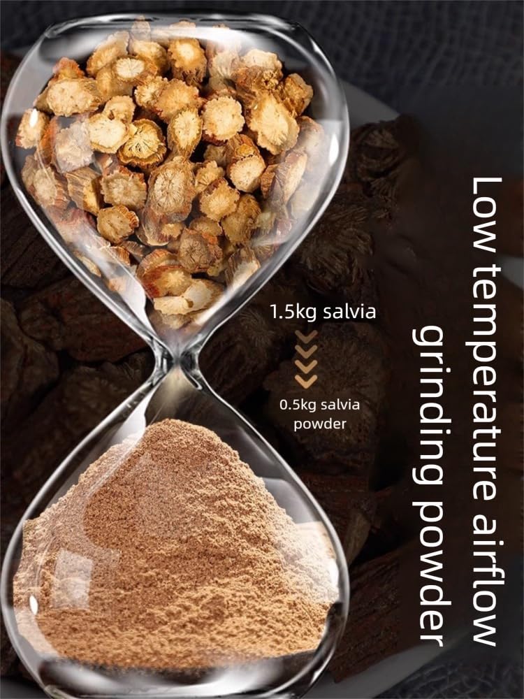 MOORCHOCO Dan Shen Powder Salvia Miltiorrhiza Red Sage - 8.81oz - image 4