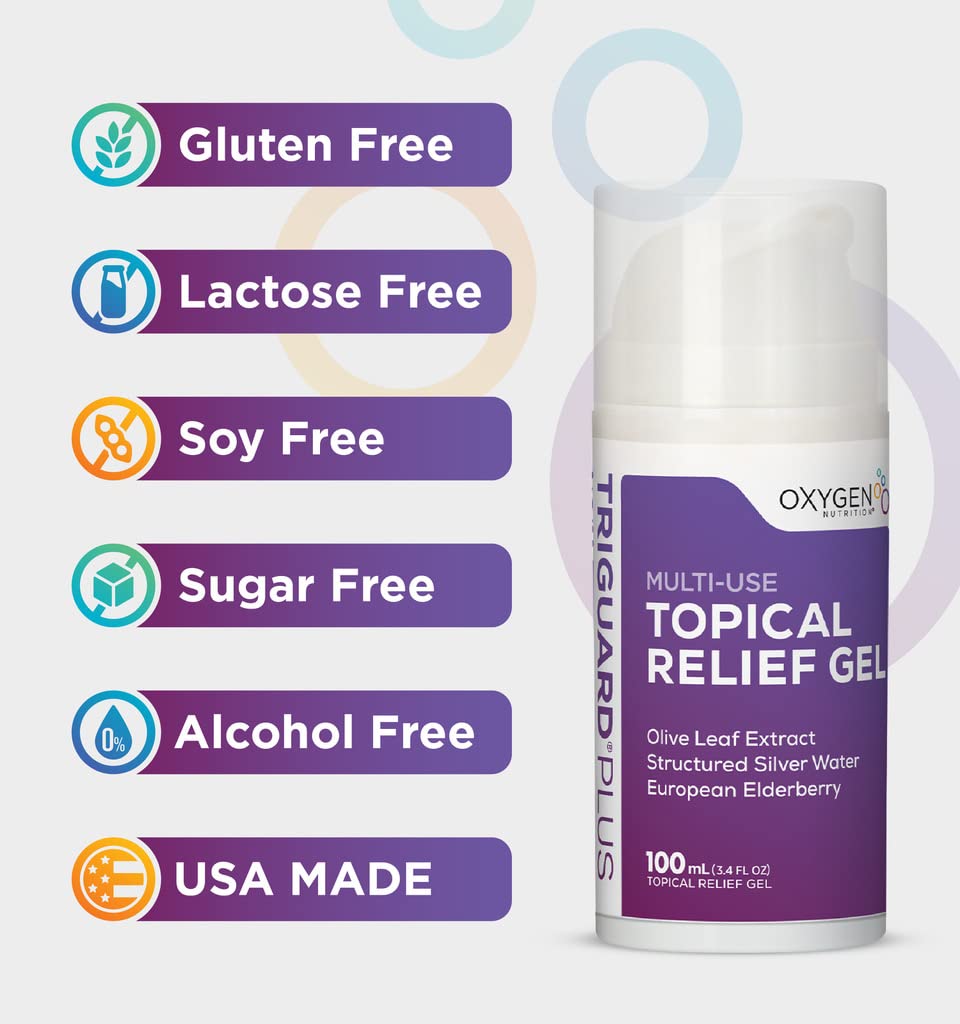 Oxygen Nutrition TriGuard Plus Colloidal Silver Topical Recovery Gel - 3.4 oz - image 3