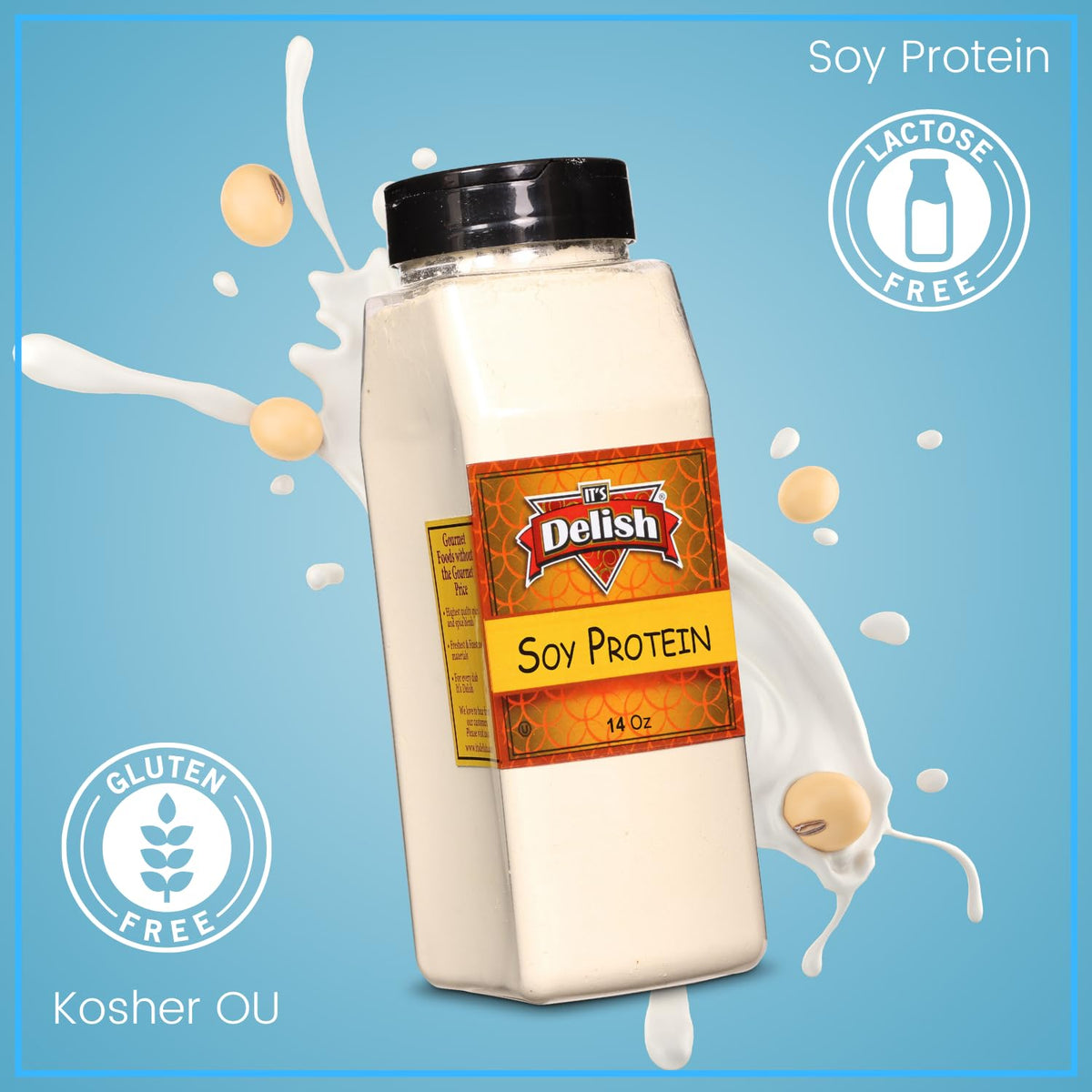 It's Delish Soy Protein Powder Unflavored - 14 oz - image 2