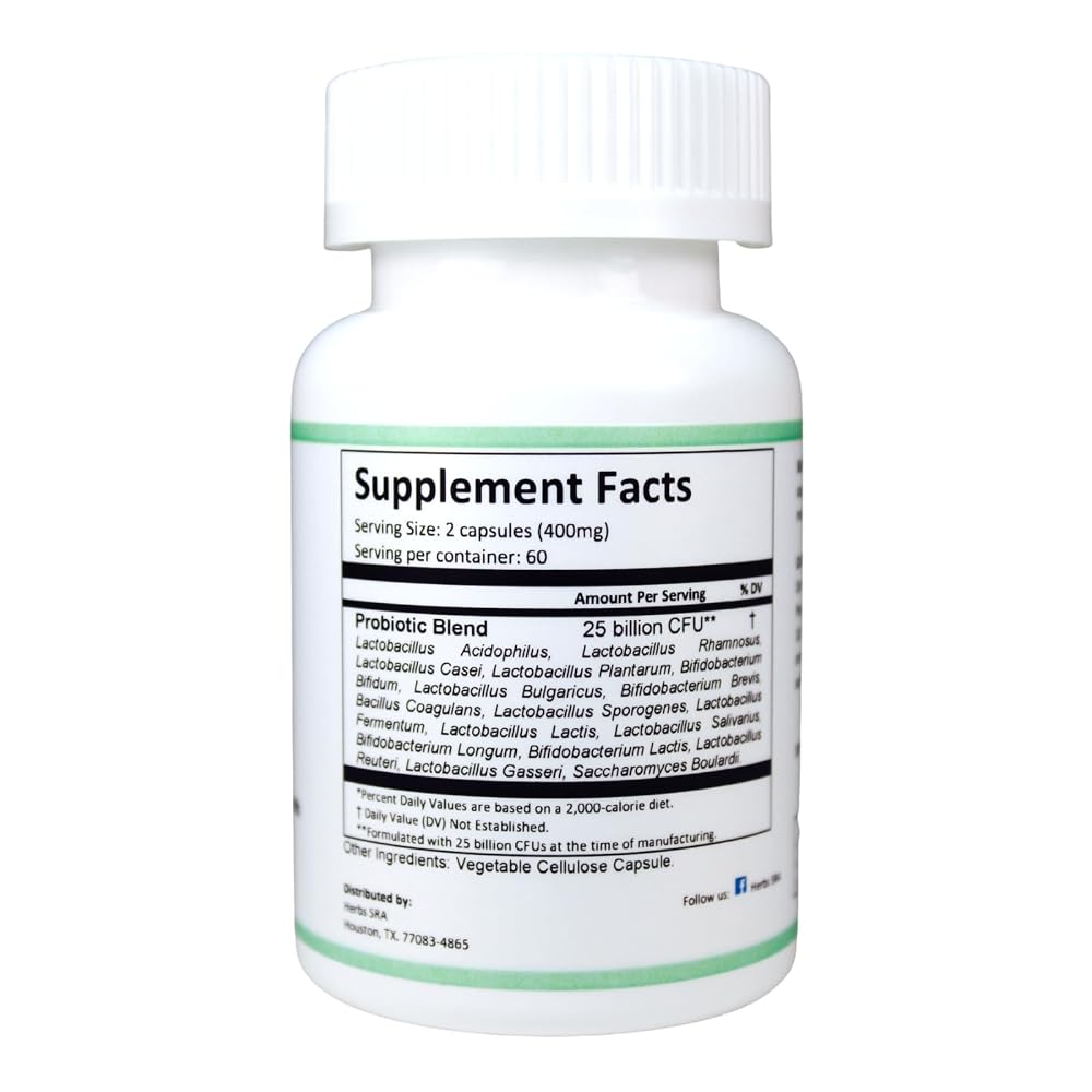 Herbs SRA ProbioLac Probiotic Supplement 25 Billion CFU - image 2