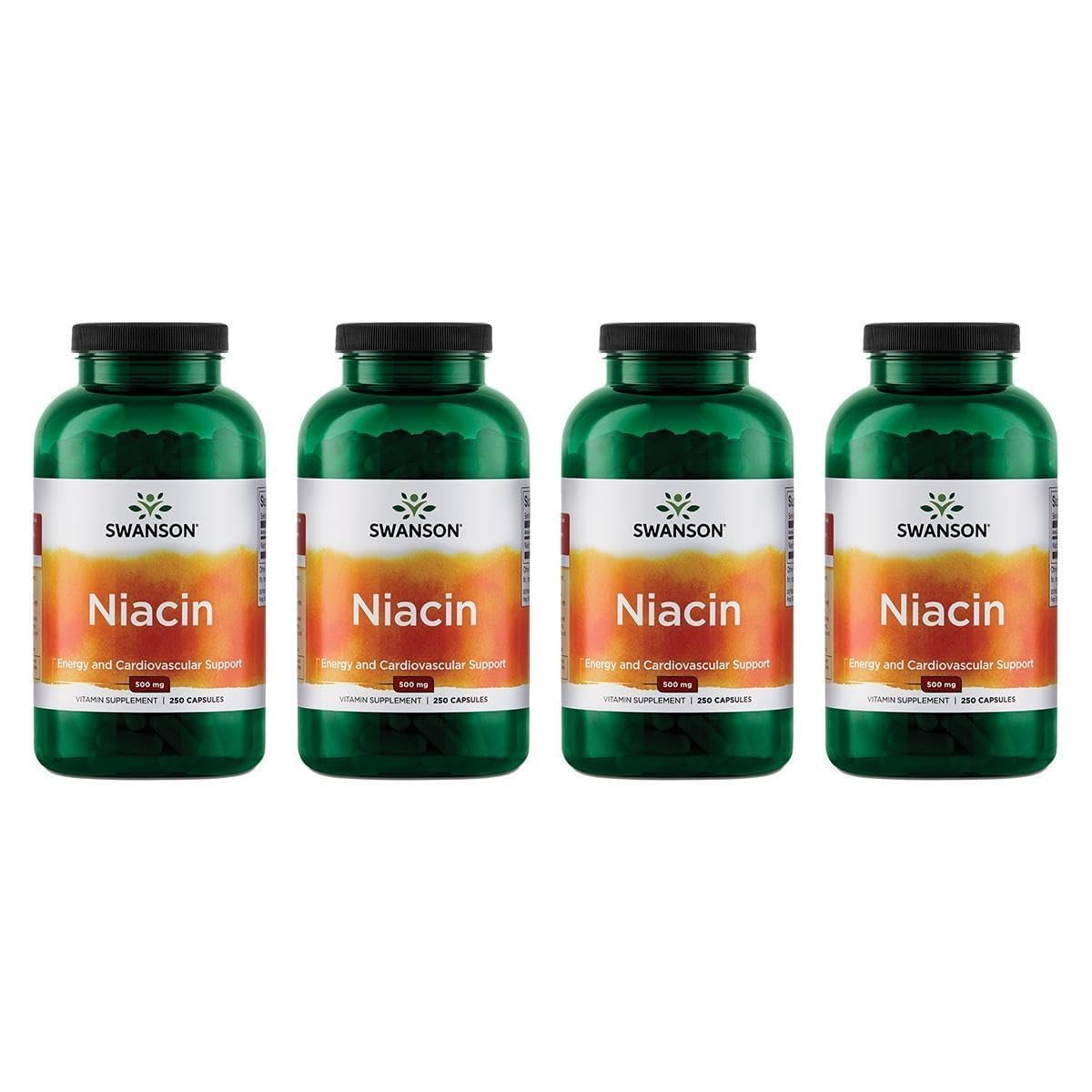 Swanson Niacin (B3) Cardio Health Support Carbohydrate Metabolism 500