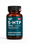 WONDER FAMILY 5-HTP 200mg with B6 & Gotu Kola - 60 Capsules