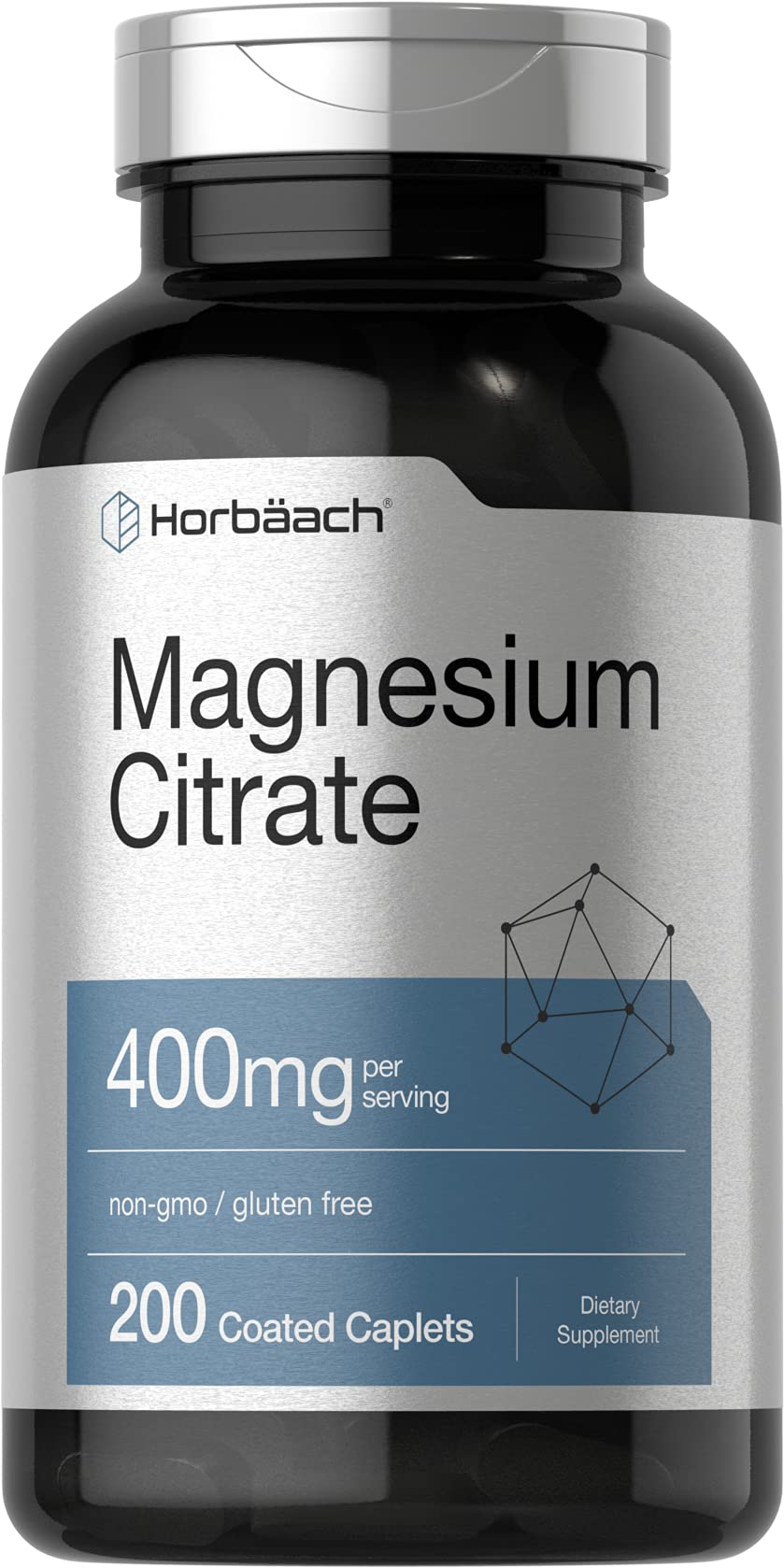 Horbäach Magnesium Citrate 400mg - 200 Caplets