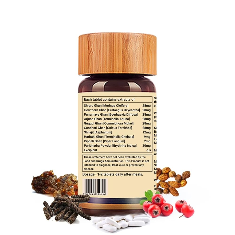 Biogetica Circulosolve Ayurvedic Arjuna Guggul Vegan Capsules - 80 Count - image 3