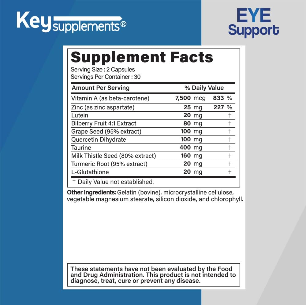 Keysupplement Eye Support 60 Capsules - image 2