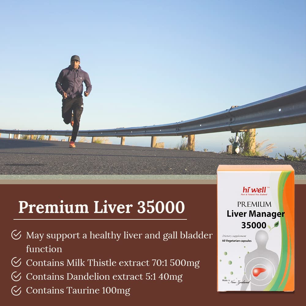 Hi Well Premium Liver Manager 35000 - 60 Vegetarian Capsules - image 3