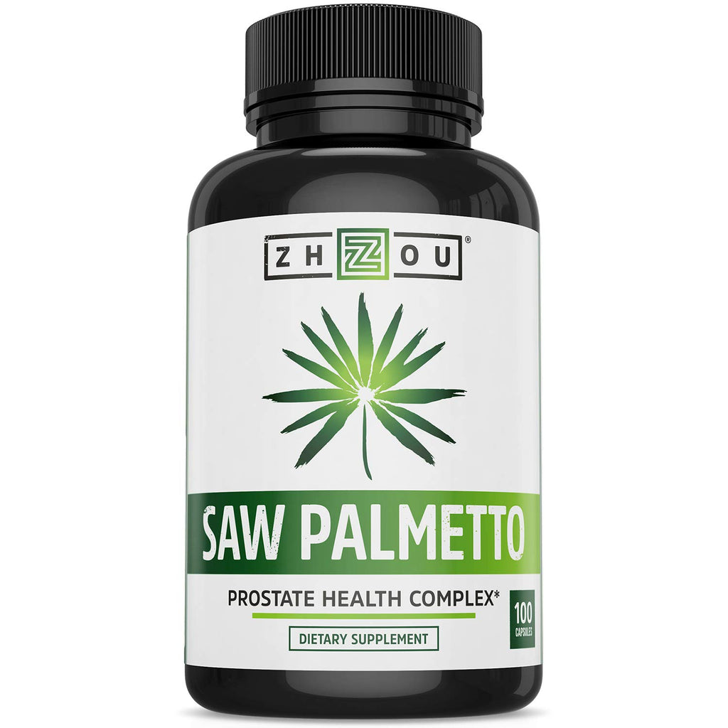 ZHOU Saw Palmetto Supplement for Men - 100 Vegetarian Capsules