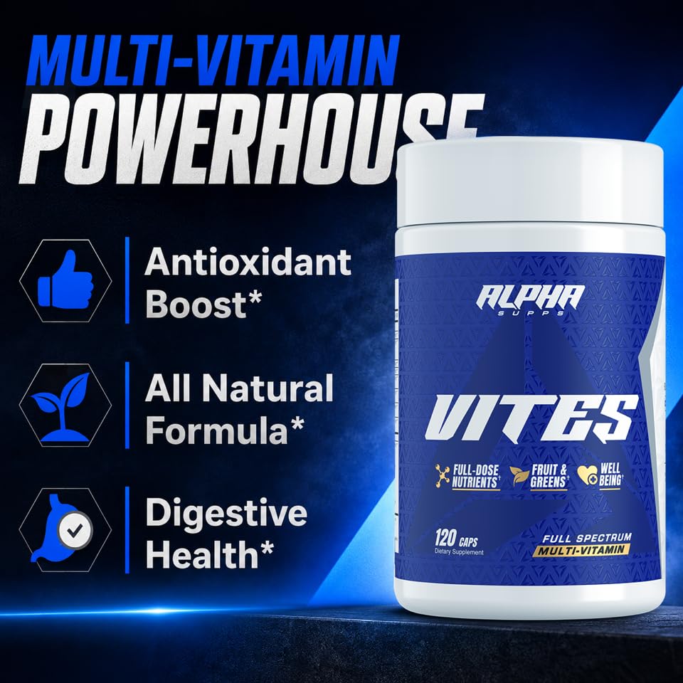 Alpha Supps Vites Men's Multivitamin with Energy Support - 60 Capsules - image 2