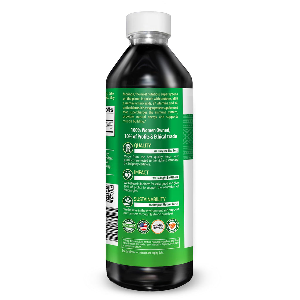 Herbal Papaya Organic Moringa Leaf Extract Liquid - 12 Fl Oz - image 2