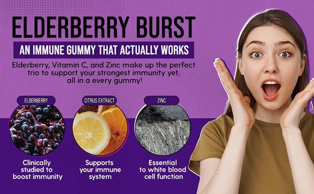 LIVELY VITAMIN CO. Elderberry Burst Gummies Immune Support - 120 Count - image 7