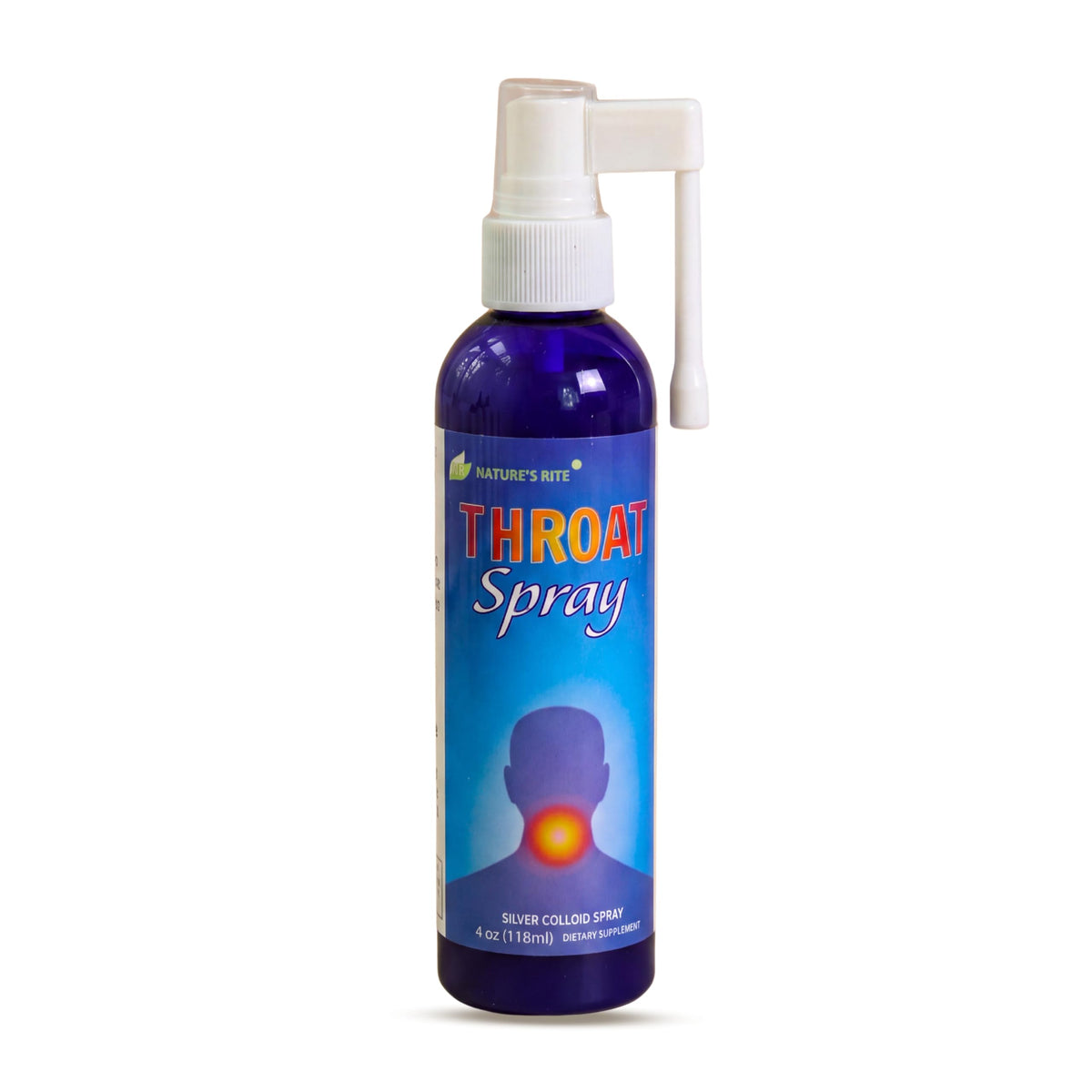 Nature's Rite Colloidal Silver Throat Spray - 4 oz