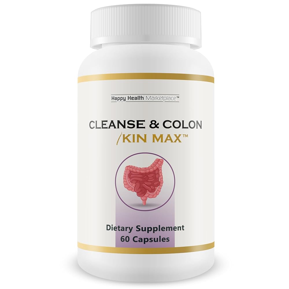 Happy Health Marketplace Cleanse & Colon Kin Max - 60 Capsules