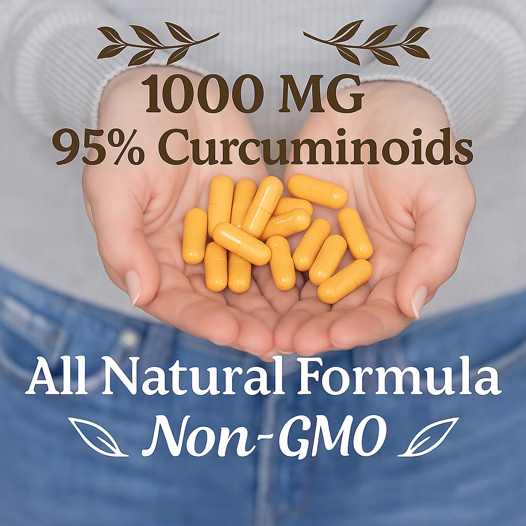 Me First Living Turmeric Curcumin 1000 mg with BioPerine - 60 Capsules - image 2