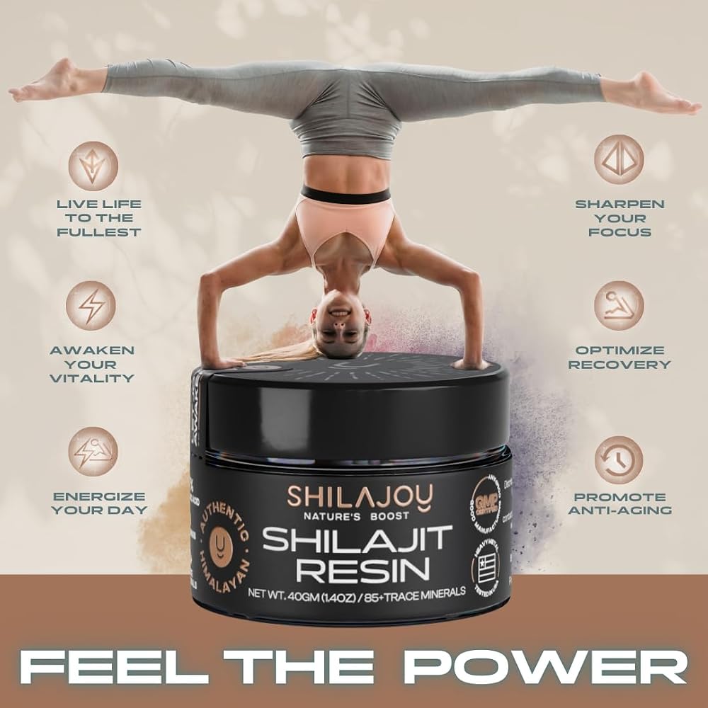 SHILAJOY Pure Himalayan Shilajit Resin - Gold Grade High Potency