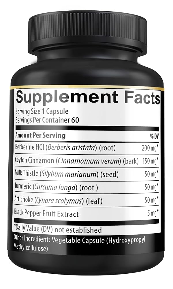 BMVINVOL Berberine Complex with Ceylon Cinnamon - 60 Capsules - image 8