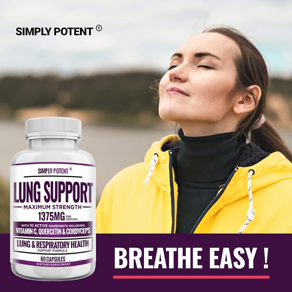 Simply Potent Lung Support Supplement with Cordyceps - 60 Capsules - image 6