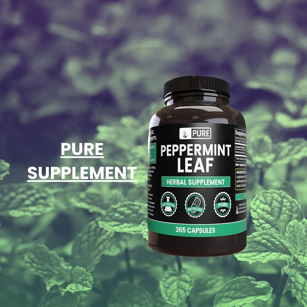PURE ORIGINAL INGREDIENTS Peppermint Leaf - 365 Capsules - image 7