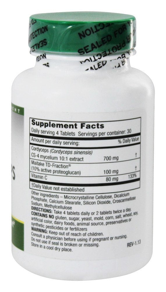Mushroom Wisdom Super Cordyceps - 120 Tablets - image 2