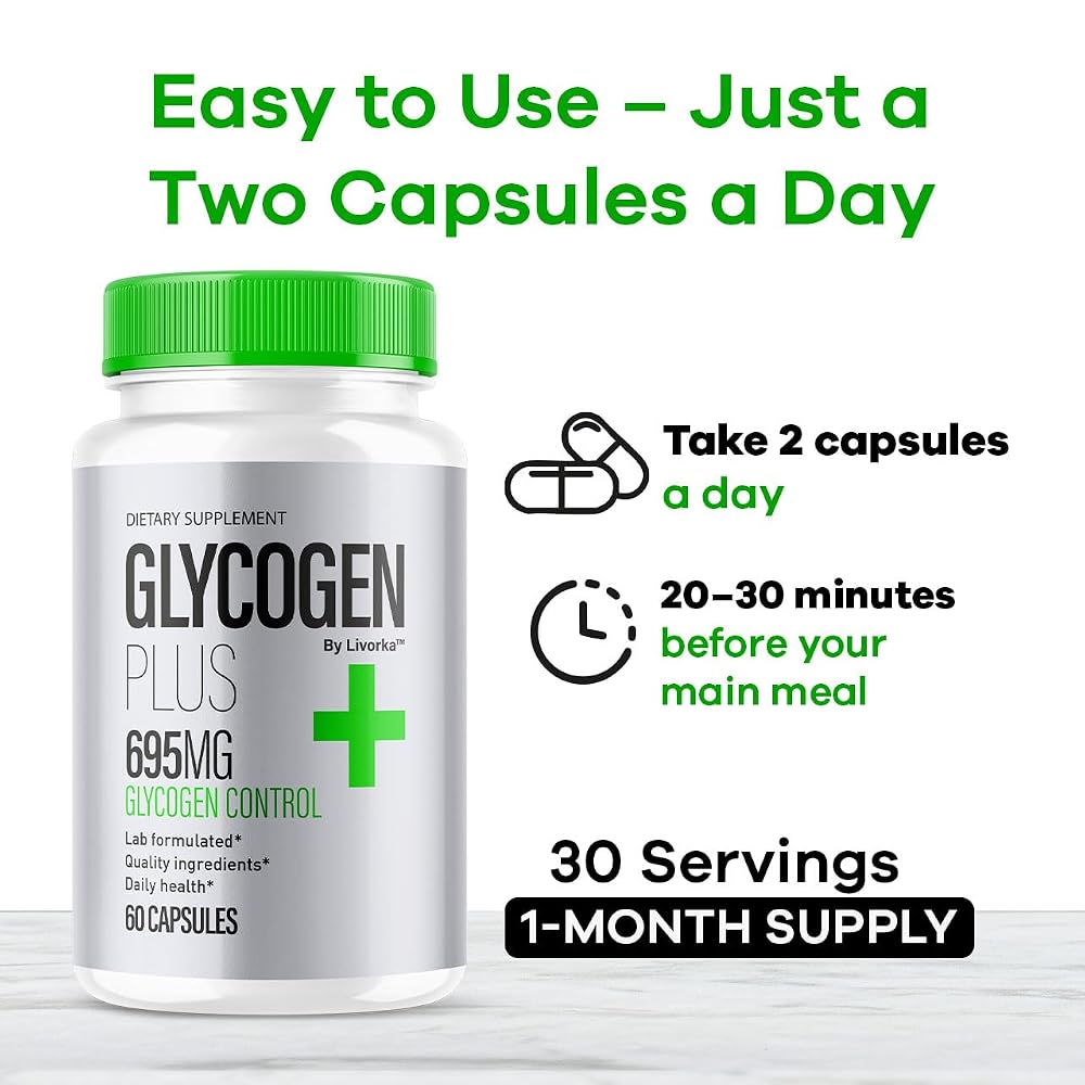 LIVORKA Glycogen Plus Advanced Glycogen Support - 60 Capsules - image 4