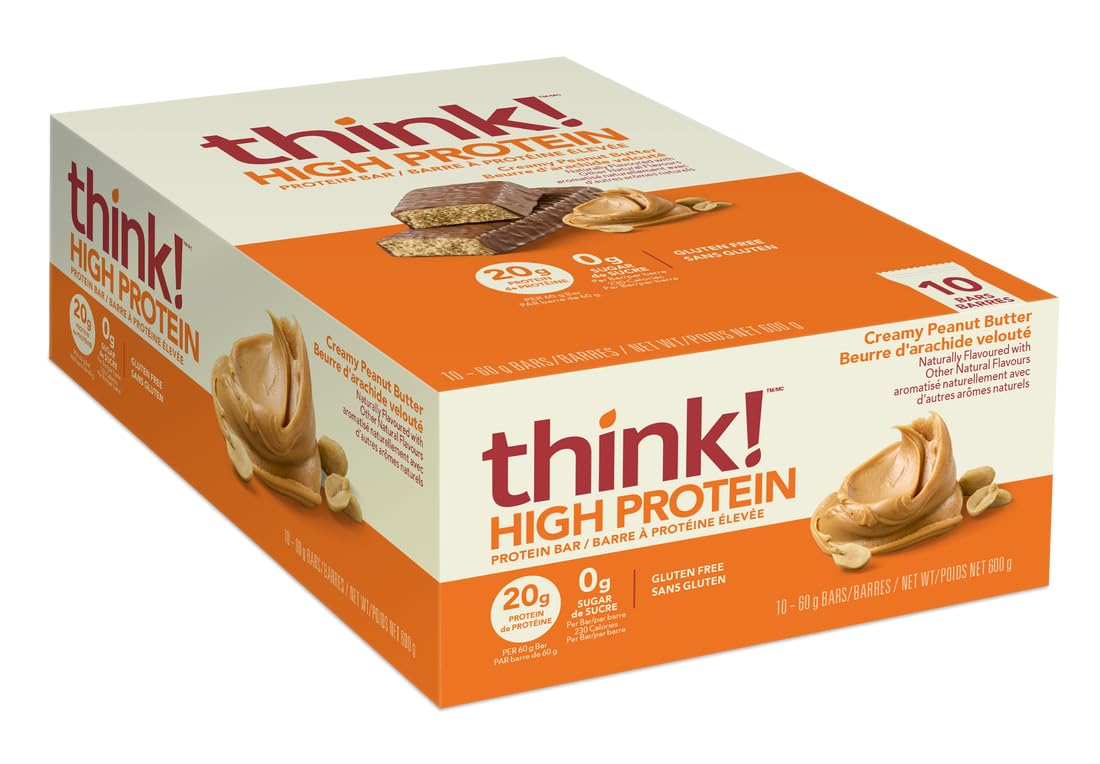 thinkThin Keto Protein Bars Chocolate Peanut Butter Pie - 10 Count