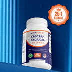Vitamatic Cascara Sagrada Capsules with Senna & Psyllium - 180 Veg Capsules - image 4