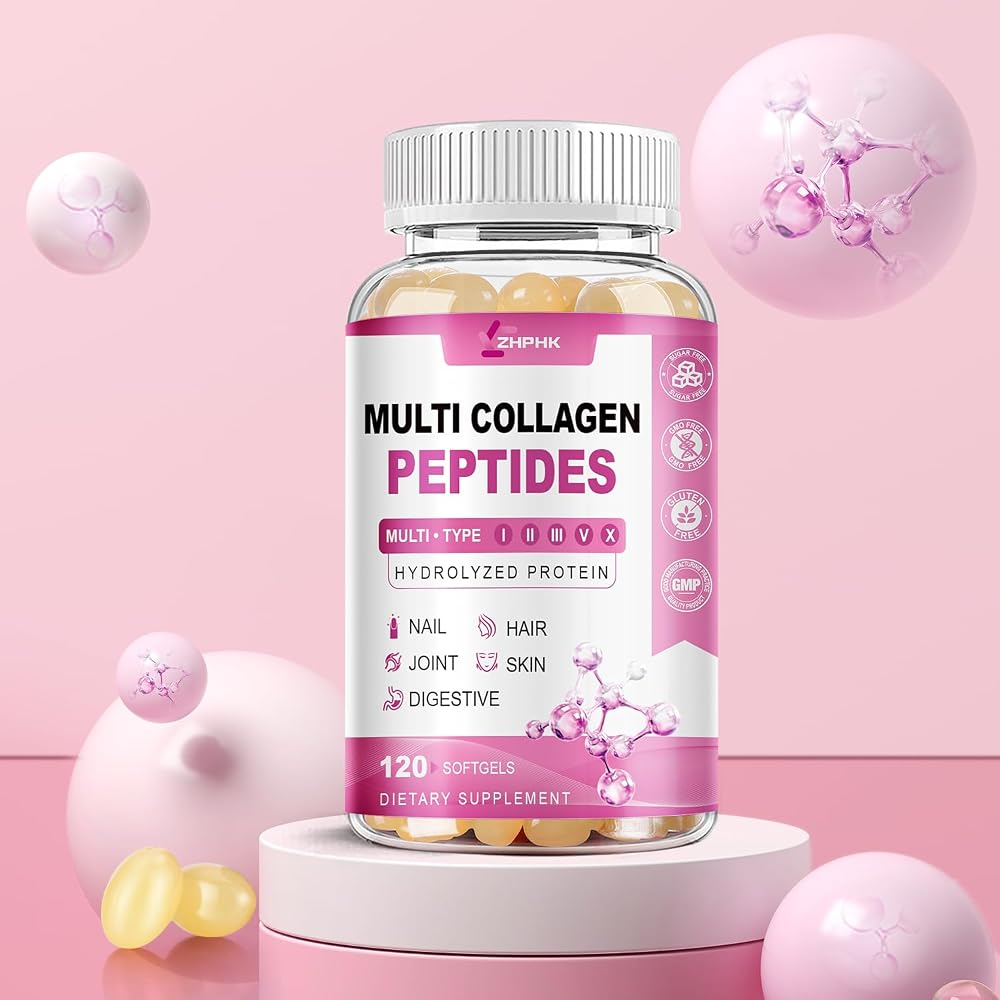 ZHPHK Multi Collagen Peptides for Women Hydrolyzed Collagen Peptides
