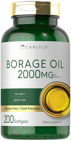 Carlyle Borage Oil Supplement 2000mg - 200 Softgels