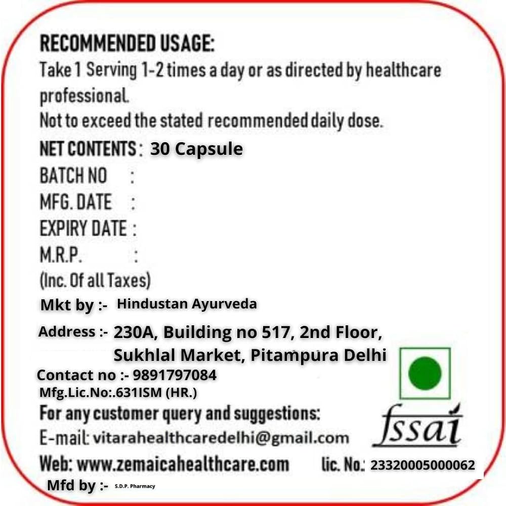 Sheltr High Top Height Growth Ayurvedic Capsules - 30 Count - image 4