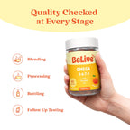 BeLive Organic Omega 3 Gummies with Omegas 6