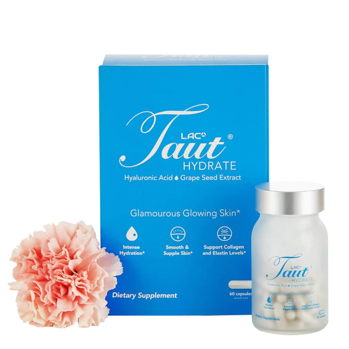 TAUT Hydrate Hyaluronic Acid Supplement 120mg - 60 Vegan Capsules