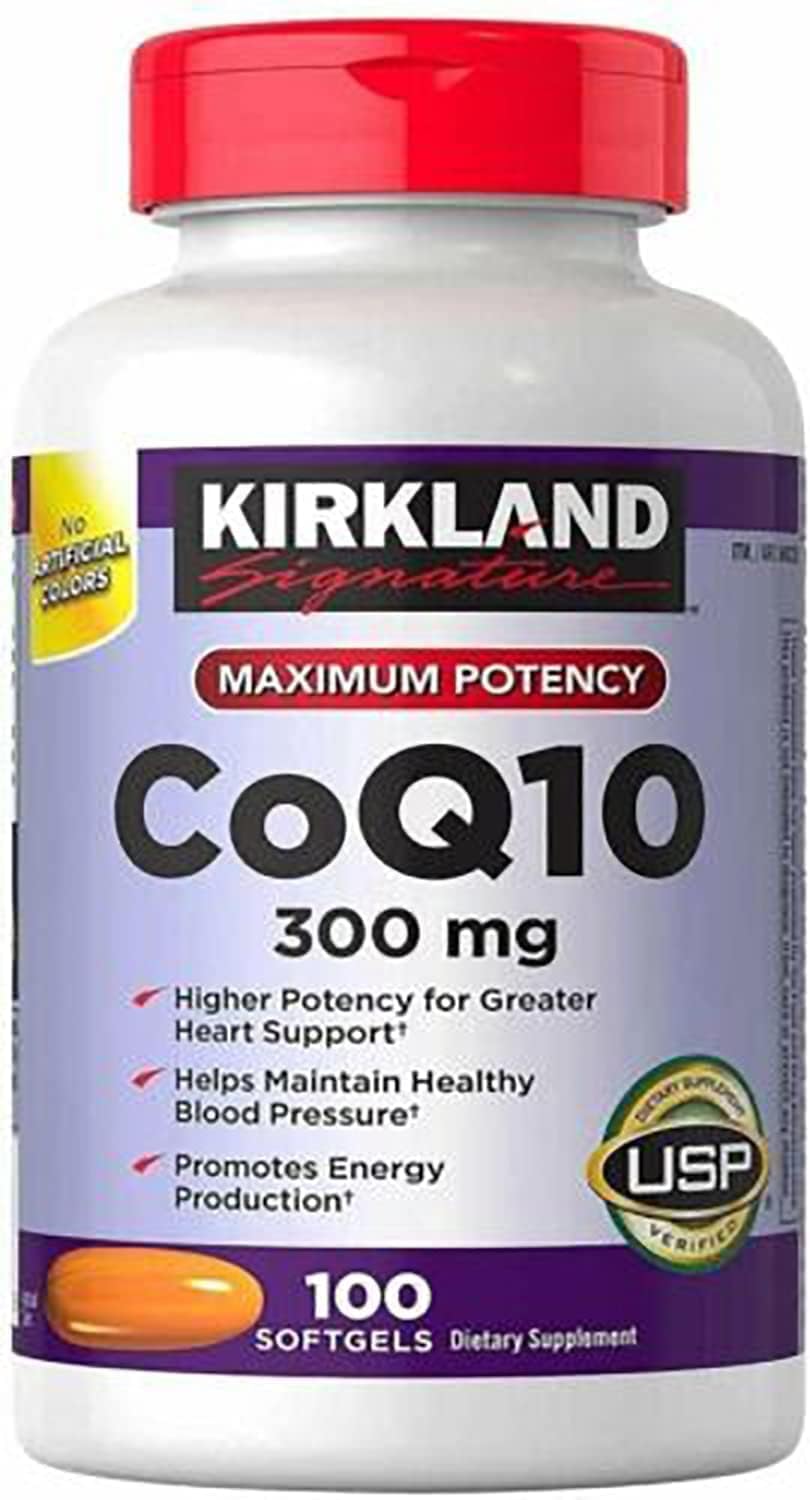 Kirkland Signature CoQ10 300mg - 100 Softgels
