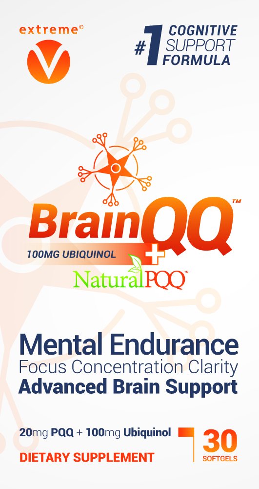 extreme V BrainQQ Nootropic Brain Formula 100mg Ubiquinol - 30 Softgels - image 2