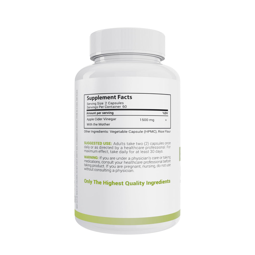 MaxX Labs Apple Cider Vinegar Capsules with The Mother - Healthy ACV