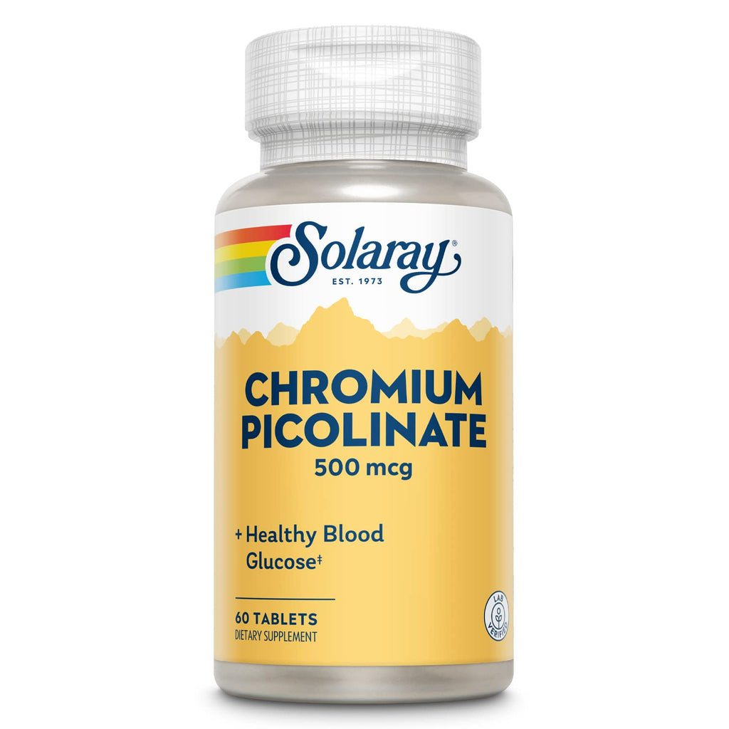 SOLARAY Chromium Picolinate 500 mcg - 60 Tablets