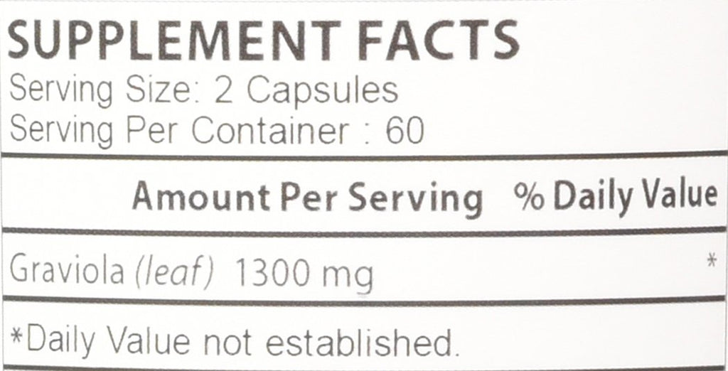 Biotech Nutritions Graviola 1300mg - 120 Capsules - image 6