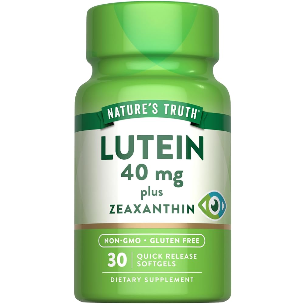 Nature's Truth Lutein and Zeaxanthin Supplement 40mg - 30 Softgels