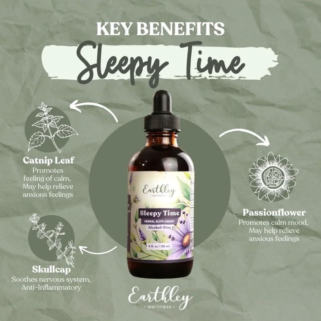 Earthley Wellness Sleepy Time Herbal Sleep Support - 1 Fl Oz - image 3
