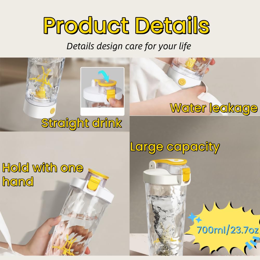 TDXVPB Self Electric Protein Shaker Bottle - 700ml - image 4