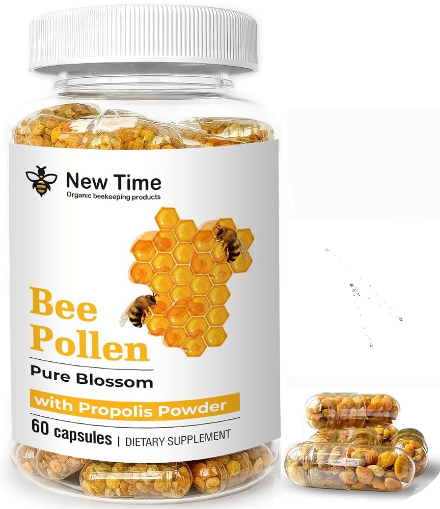 New Time Organic beekeeping products Bee Pollen Capsules