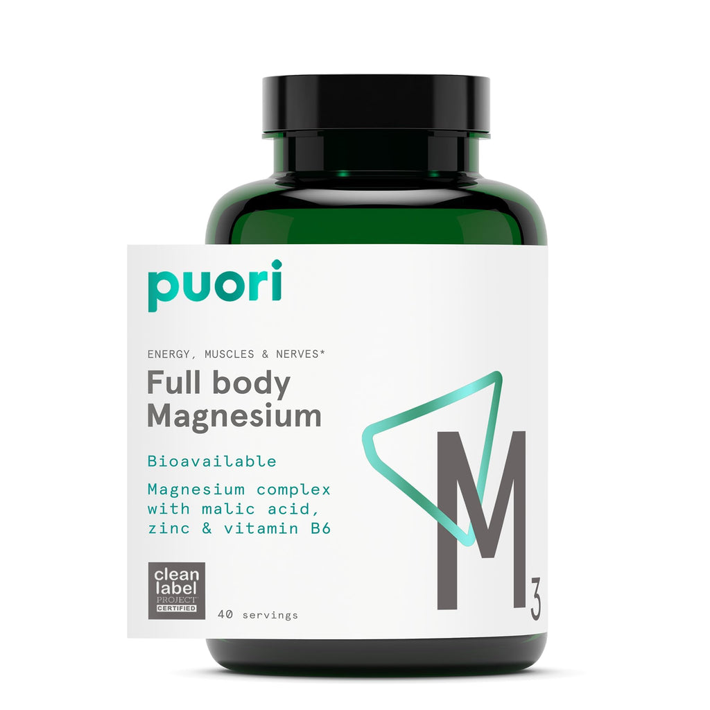 Puori M3 Magnesium Complex Supplement - 120 Vegan Capsules