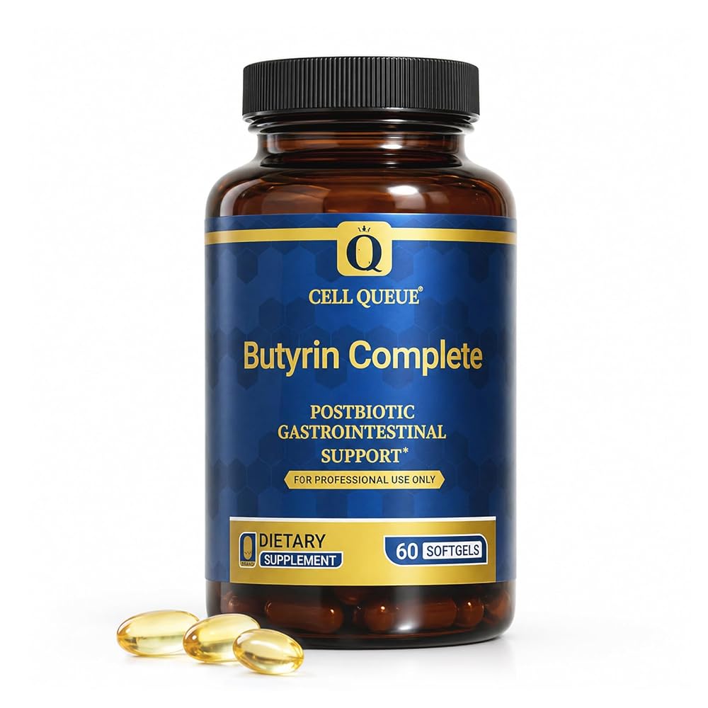 Cellqueue Butyrin Complete Butyrate Supplement for Gut Health - 60 Softgels