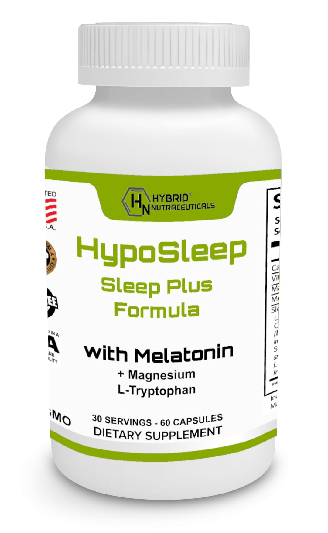 Hybrid Nutraceuticals HypoSleep 10mg Melatonin Sleep Aid - 60 Capsules