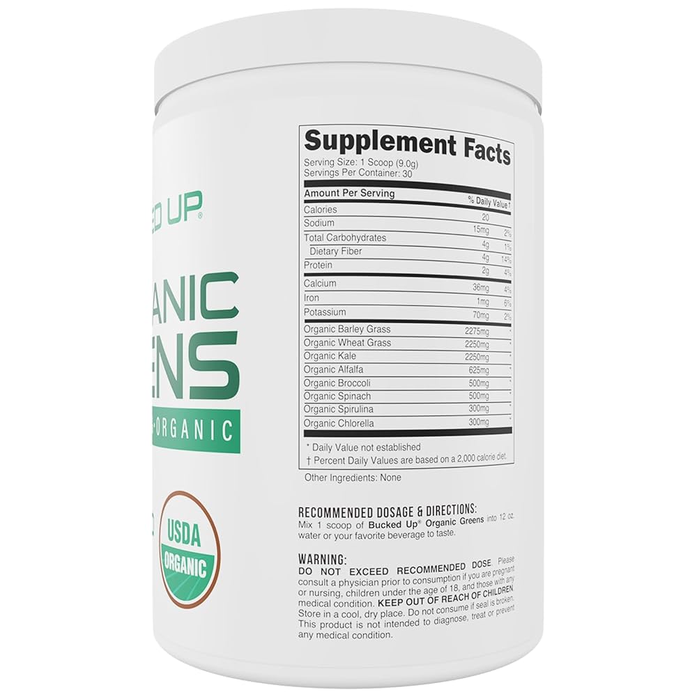 Bucked Up Greens Superfood Powder Unflavored - 30 Servings - image 3