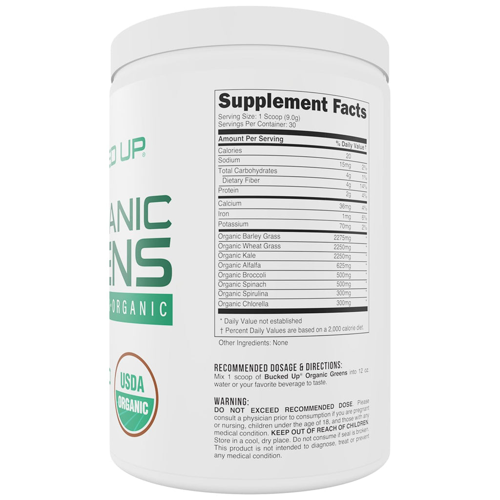 Bucked Up Greens Superfood Powder Unflavored - 30 Servings - image 3
