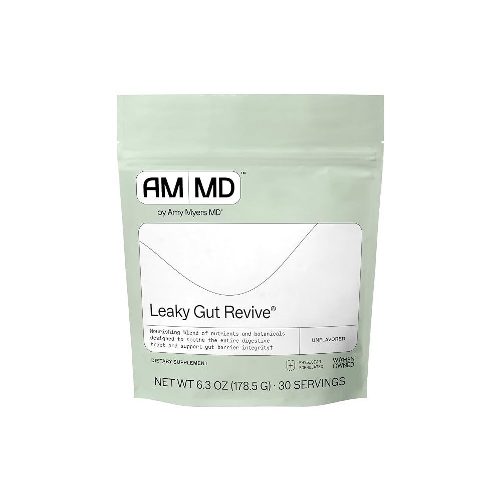 Amy Myers MD Leaky Gut Revive L-Glutamine Powder - 30 Servings