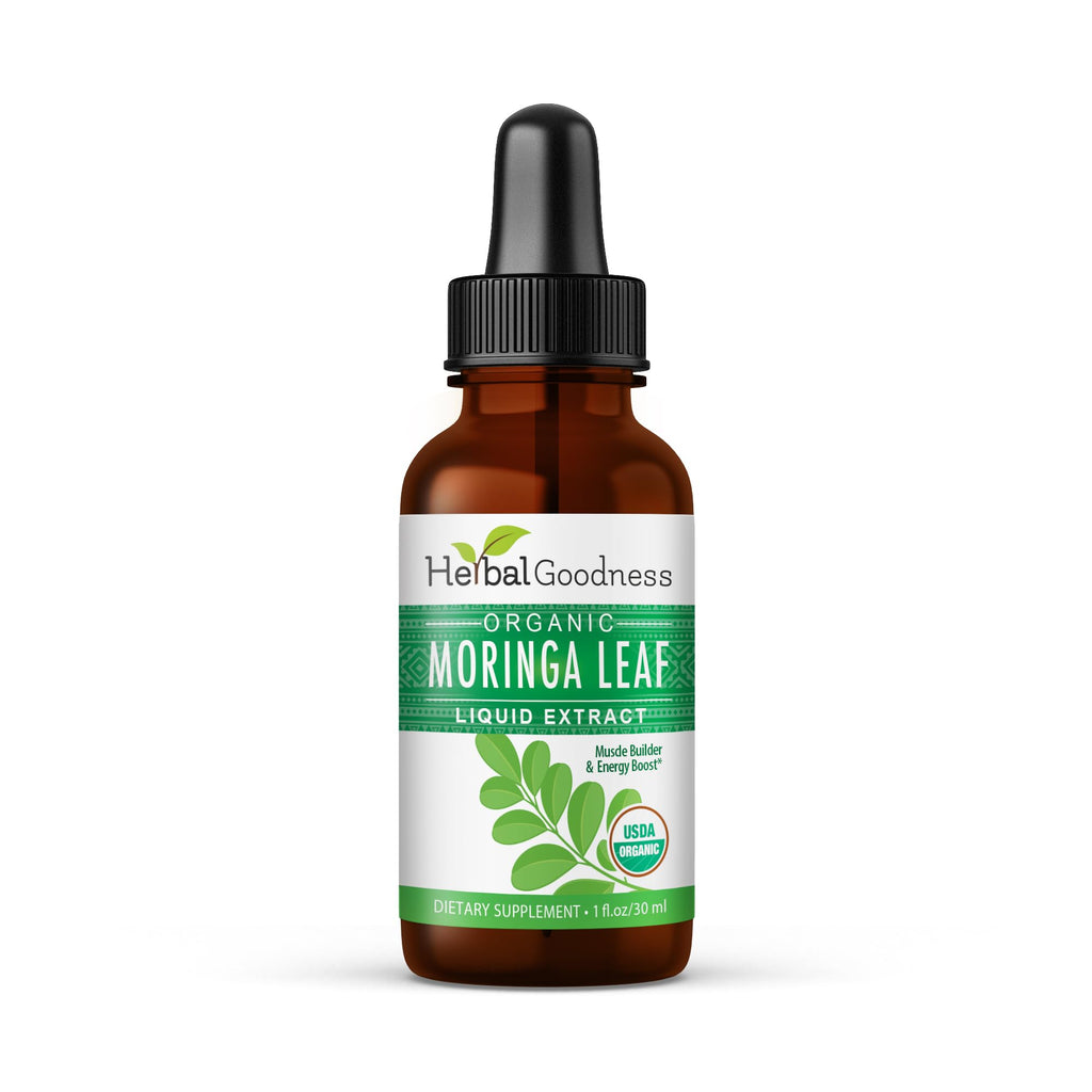 Herbal Goodness Organic Moringa Extract Liquid Drops - 12 Fl Oz