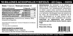 HAYA LABS 10 Billion Acidophilus & Bifidus Probiotic Complex - 60 Capsules - image 2