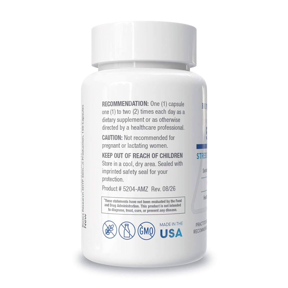 BIOTICS RESEARCH 5-HTP 50mg Capsules for Mood Support - 150 Capsules - image 3